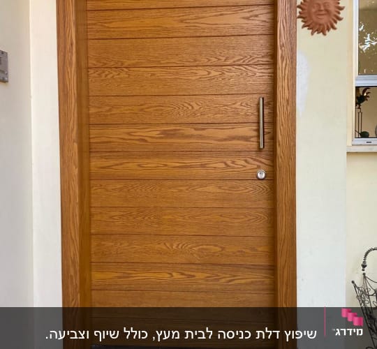 דלת כניסה מעץ